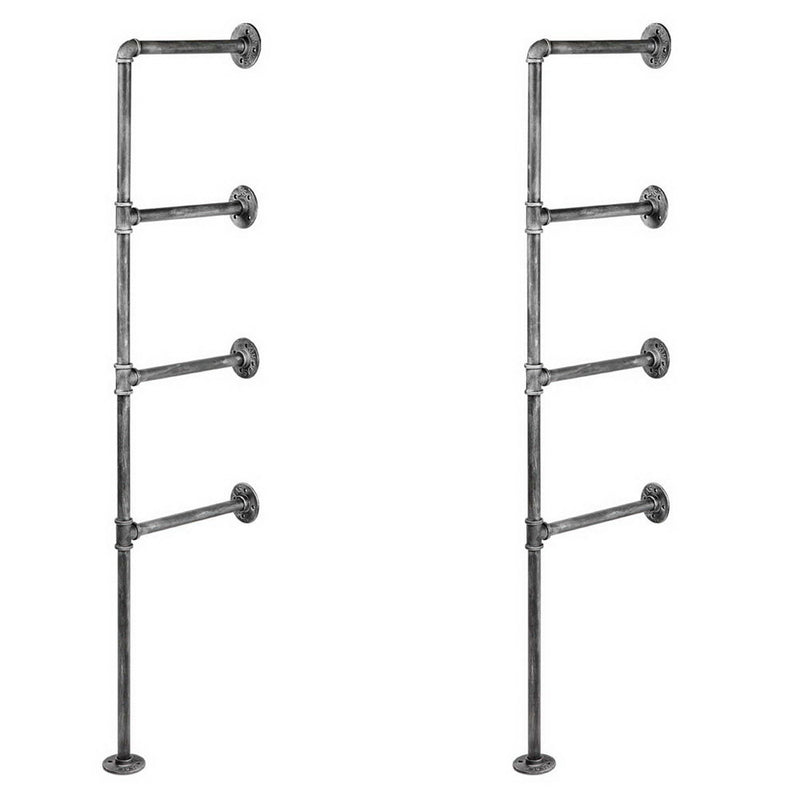 Artiss Floating DIY Pipe Shelf Metal Brackets Set of 2
