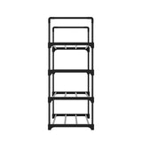 Artiss Shoe Rack Stackable 4 Tiers 80cm Shoes Shelves Storage Stand Black